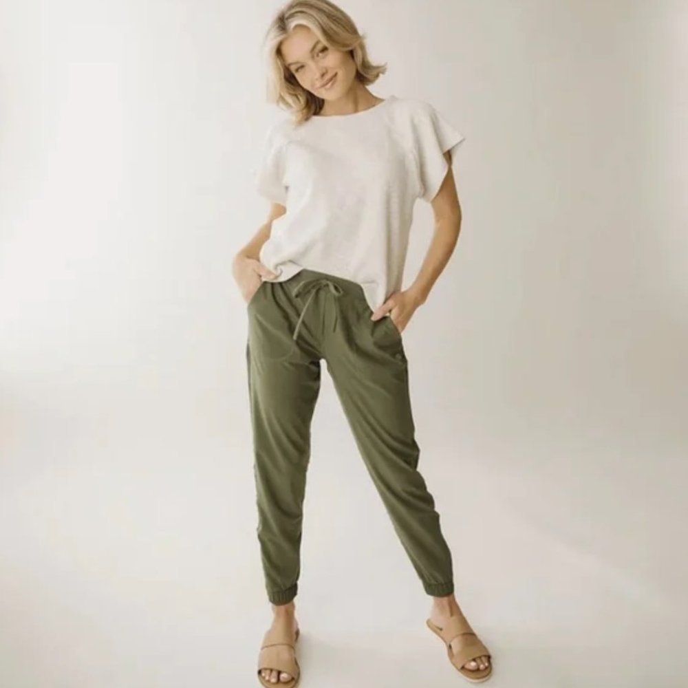 Albion Jetsetter Jogger Pants in Green SZ S